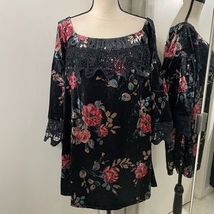 Southern Fried Chicks off the shoulder dress